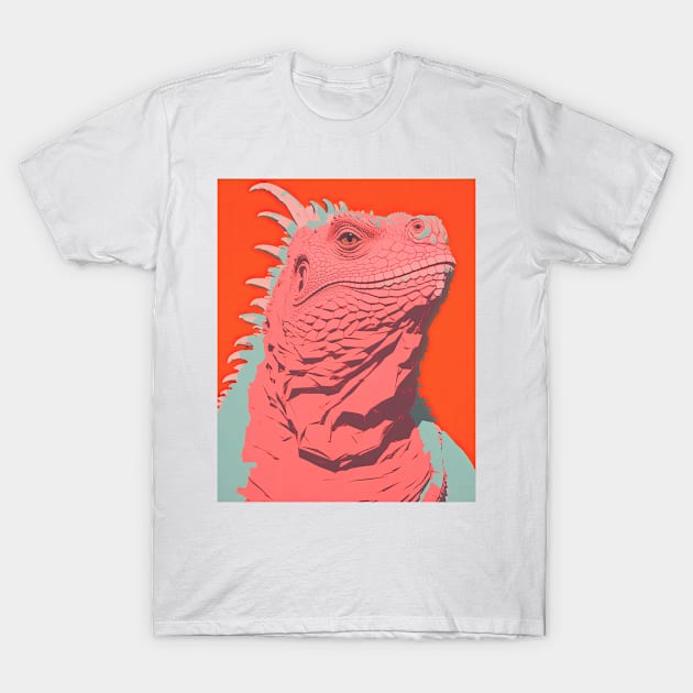 Iguana Bright Design T-Shirt by DustedDesigns